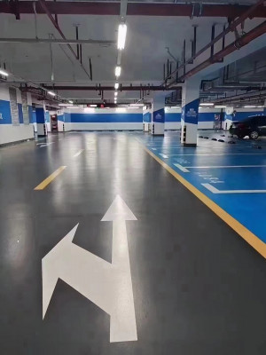 南京伊洁特斯环境科技有限公司承接鼓楼医院车库固化地坪 止滑坡道施工项目