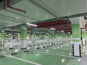 南京伊洁特斯环境科技有限公司完成楚翘城车库地坪修缮 环氧地坪 划线项目