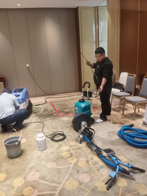 星级酒店高档地毯深层清洁养护南京伊洁特斯公司高端蒸汽设备提供品质保障