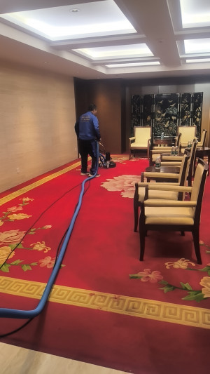 南京全季酒店南京南站店地毯养护石材养护沙发清洗项目由南京伊洁特斯环境科技有限公司施工