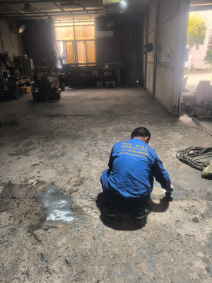 南京伊洁特斯环境科技有限公司施工江苏华旺集团车库固化，厂房维修项目